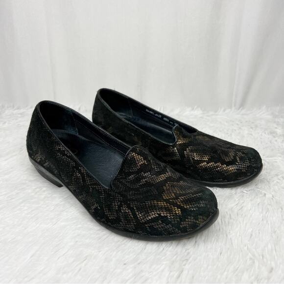 DANSKO / Olivia bronze snake print slip on comfort shoes / 39 - Picture 1 of 11